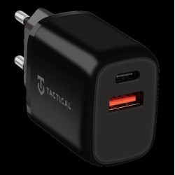 Încărcător Rețea Tactical Base Plug Dual 20W (USB-A + USB-C), Negru