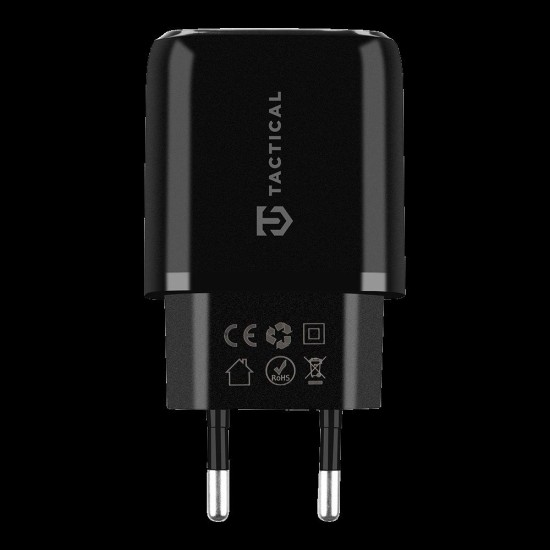 Încărcător Rețea Tactical Base Plug Dual 20W (USB-A + USB-C), Negru (Bakr, 57983107234) by www.silkase.ro
