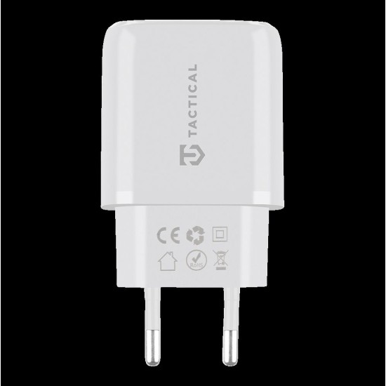 Încărcător Rețea Tactical Base Plug Dual 20W (USB-A + USB-C), Alb (Bakr, 57983107235) by www.silkase.ro