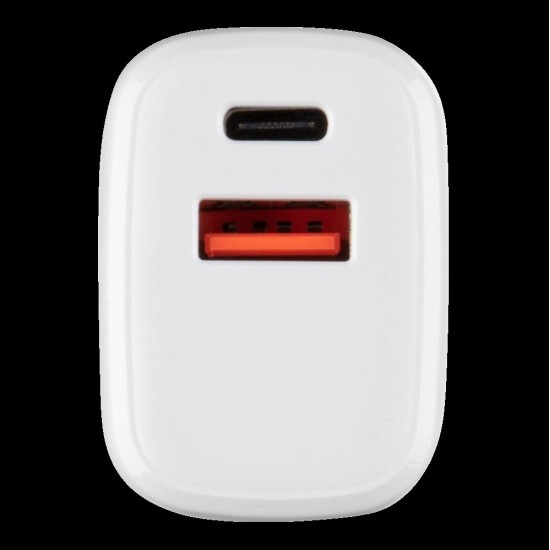 Încărcător Rețea Tactical Base Plug Dual 20W (USB-A + USB-C), Alb (Bakr, 57983107235) by www.silkase.ro