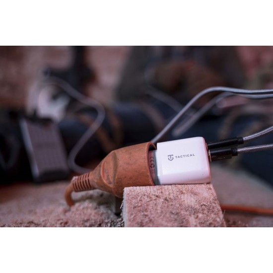 Încărcător Rețea Tactical Base Plug Dual 20W (USB-A + USB-C), Alb (Bakr, 57983107235) by www.silkase.ro
