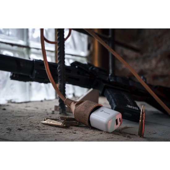 Încărcător Rețea Tactical Base Plug Dual 20W (USB-A + USB-C), Alb (Bakr, 57983107235) by www.silkase.ro