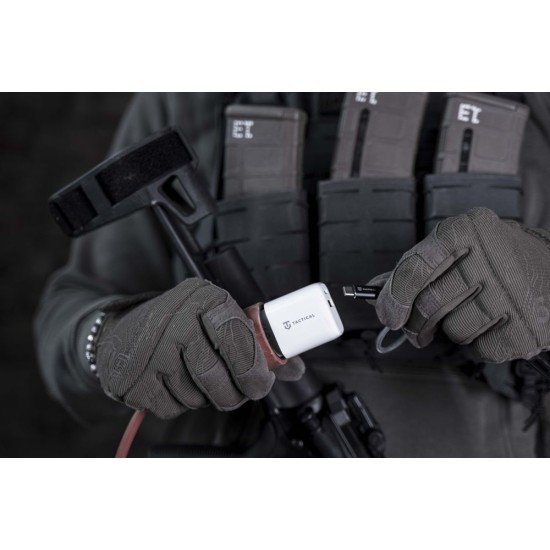 Încărcător Rețea Tactical Base Plug Dual 20W (USB-A + USB-C), Alb (Bakr, 57983107235) by www.silkase.ro