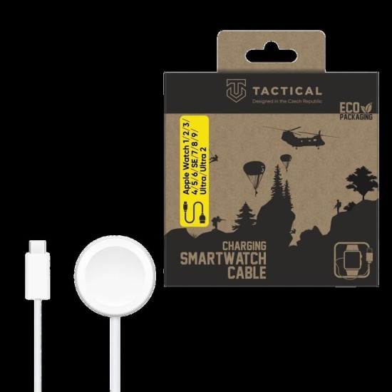 Cablu de Încărcare USB-C Tactical pentru Apple Watch Seria 1-11/SE/Ultra (Bakr, 57983107336) by www.silkase.ro