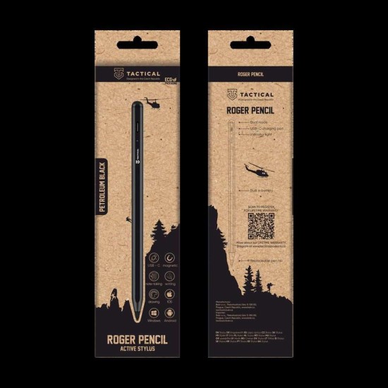 Stylus Pen Universal Tactical Roger, Negru (Bakr, 57983107551) by www.silkase.ro