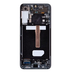 Ecran LCD cu Touch și Ramă Original Samsung Galaxy S22+ (S22 Plus) S906B, Phantom Black (Service Pack)