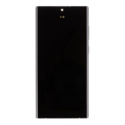 Ansamblu Ecran LCD cu Touch și Ramă Samsung Galaxy S22 Ultra S908B, Phantom White (Service Pack Original)