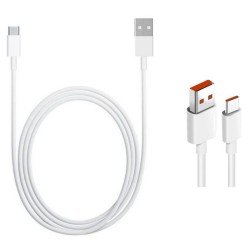 Cablu de Date Original Xiaomi USB-C, 6A, 1m, Alb (Bulk) Cablu de Date Original Xiaomi USB-C, 6A, 1m, Alb (Bulk)