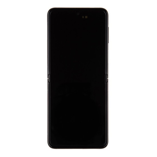 Display LCD cu Touchscreen Samsung Galaxy Z Flip 3 5G (F711B), Original Service Pack, Negru (Piese Schimb, GH82-27243A) by www.silkase.ro