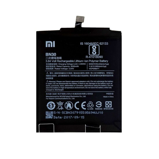 Baterie Originală Xiaomi BN30 3030mAh (Service Pack) (Piese Schimb, 290300003001) by www.silkase.ro
