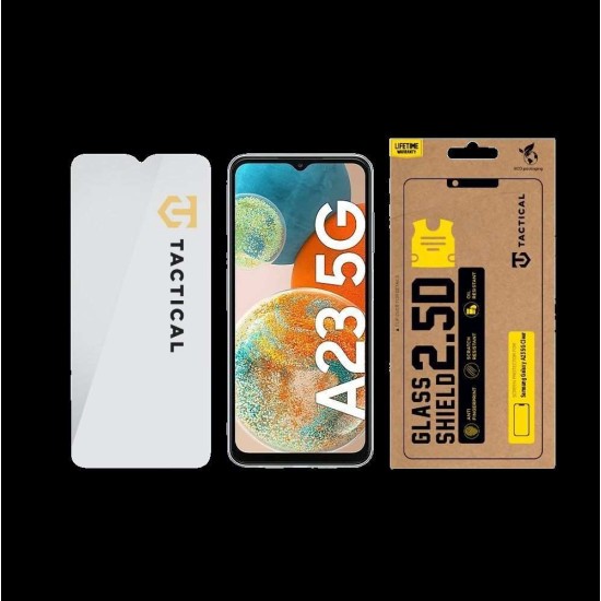 Folie de Sticlă Tactical Glass Shield 2.5D pentru Samsung Galaxy A23 5G, Transparentă (Bakr, 57983109358) by www.silkase.ro
