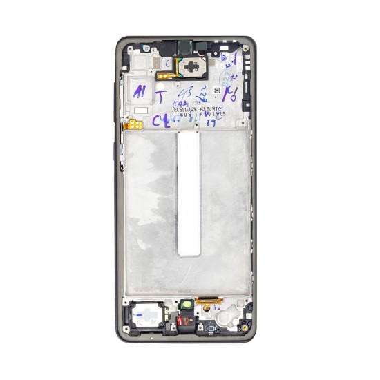Display Complet Samsung Galaxy A33 5G (A336) cu Rama, Awesome Black, Service Pack Original (Piese Schimb, GH82-28143A) by www.silkase.ro