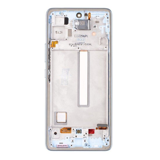 Modul Display LCD cu Touchscreen și Ramă pentru Samsung Galaxy A53 5G, Albastru (Awesome Blue) (Service Pack) (Bakr, GH82-28024C) by www.silkase.ro