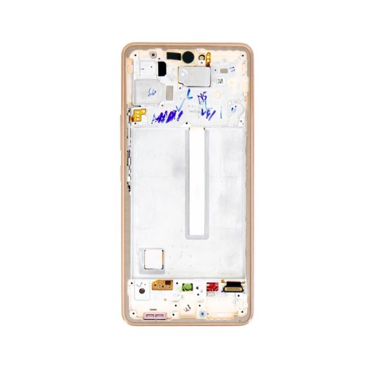 Modul Display LCD cu Touchscreen și Ramă pentru Samsung Galaxy A53 5G, Roz (Awesome Peach) (Service Pack) (Bakr, GH82-28024D) by www.silkase.ro