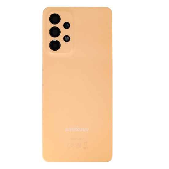 Capac Spate Original Samsung Galaxy A33 5G A336B, Awesome Peach (Service Pack) (Piese Schimb, GH82-28042D) by www.silkase.ro
