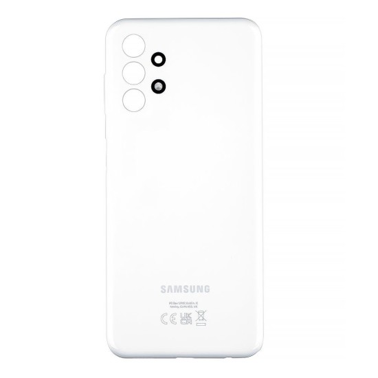 Capac Baterie Spate Original Samsung Galaxy A13 (A135F), Alb (Service Pack) (Bakr, GH82-28387D) by www.silkase.ro