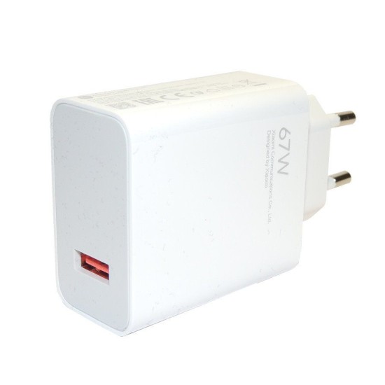 Încărcător de Rețea Xiaomi MDY-12-EH USB-A 67W Travel Charger, Alb (Bulk) Încărcător de Rețea Xiaomi MDY-12-EH USB-A 67W Travel Charger, Alb (Bulk) (Cabluri Telefon, 57983109706) by www.silkase.ro