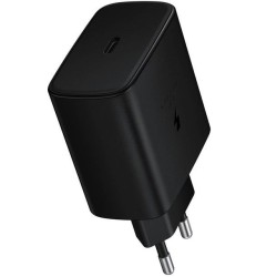 Încărcător de Rețea Samsung EP-TA845EBE, Quickcharge USB-C, 45W, Black (OOB Bulk)