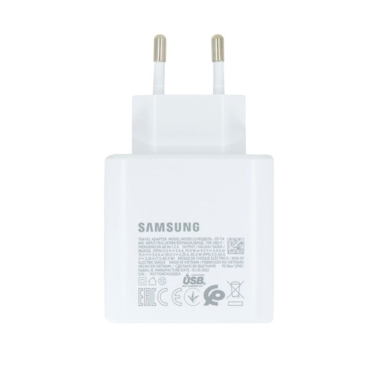 Încărcător Rețea Original Samsung (EP-TA845EWE) USB-C, 45W, Alb (OOB Bulk) (Bakr, GP-PTU020SOFWQ) by www.silkase.ro