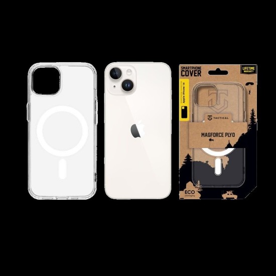 Husa Tactical MagForce (MagSafe) pentru Apple iPhone 14, Transparentă (Bakr, 57983109798) by www.silkase.ro