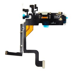 Cablu Flex cu Conector de Încărcare și Port Date pentru iPhone 13 Pro, Silver Cablu Flex cu Conector de Încărcare și Port Date pentru iPhone 13 Pro, Silver