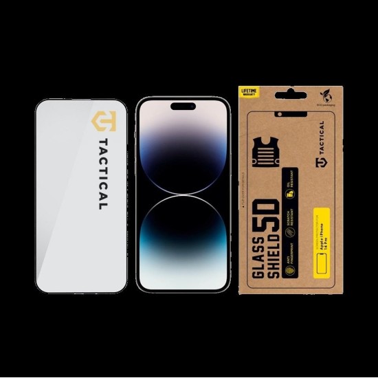 Folie de Sticlă 5D Tactical Glass Shield pentru Apple iPhone 14 Pro, Neagră Folie de Sticlă 5D Tactical Glass Shield pentru Apple iPhone 14 Pro, Neagră (Bakr, 57983110056) by www.silkase.ro