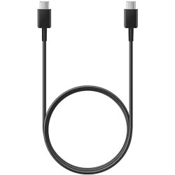 Cablu de Date Original Samsung (EP-DW767JBE) USB-C la USB-C, 3A, 1.8m, Negru (OOB Bulk)