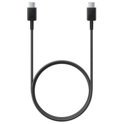Cablu de Date Original Samsung (EP-DA705BBE) USB-C la USB-C, 3A, 1m, Negru (OOB Bulk)