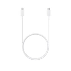 Cablu de Date Samsung EP-DA705BWE USB-C la USB-C, 3A, 1m, Alb (OOB Bulk)