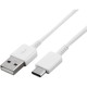 Cablu de Date Original Samsung (EP-DG970BWE) USB-C, 1.5m, Alb (OOB Bulk) (Bakr, GP-TOU021RFAWW) by www.silkase.ro