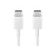 Cablu de Date Original Samsung (EP-DX310JWE) USB-C la USB-C, 3A, 1.8m, Alb (Bulk) Cablu de Date Original Samsung (EP-DX310JWE) USB-C la USB-C, 3A, 1.8m, Alb (Bulk) (Bakr, EP-DX310JWE) by www.silkase.ro