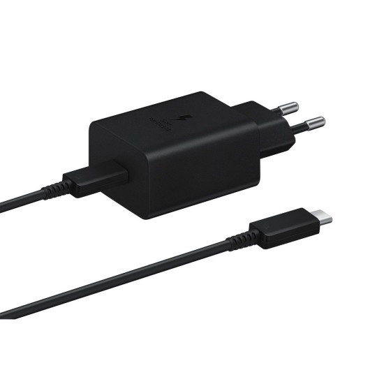 Incarcator de Retea Samsung 15W EP-T1510EBE + Cablu Date USB-C la USB-C EP-DA705BBE Black (OOB Bulk) (Șnururi și Curele Telefon, 57983112646) by www.silkase.ro