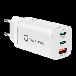 Încărcător Rețea Tactical FlashBang GaN 65W (USB-A + 2x USB-C), Alb