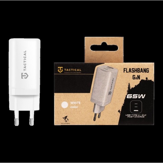 Încărcător Rețea Tactical FlashBang GaN 65W (USB-A + 2x USB-C), Alb Încărcător Rețea Tactical FlashBang GaN 65W (USB-A + 2x USB-C), Alb (Bakr, 57983112849) by www.silkase.ro