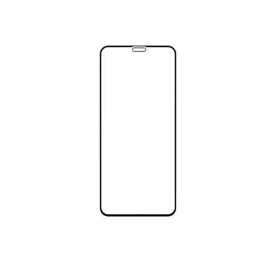 Folie de Protecție din Sticlă Securizată pentru Apple iPhone 11/XR, Black (Bulk) (Bakr, 57983113053) by www.silkase.ro