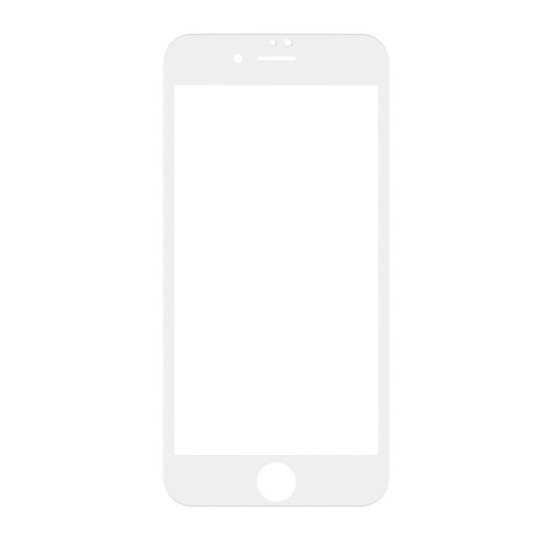 Folie de Protecție din Sticlă Securizată pentru Apple iPhone 7/8/SE2020/SE2022, Alb (Bulk) (Bakr, 57983113065) by www.silkase.ro