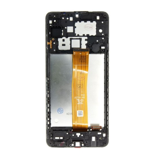 Modul Display LCD cu Touchscreen și Ramă pentru Samsung Galaxy A12 (A125), Negru (Bakr, 57983113278) by www.silkase.ro