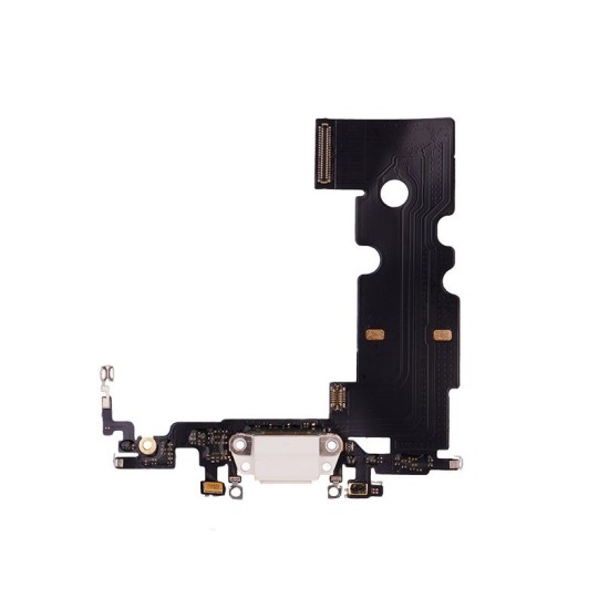 Mufă Încărcare și Cablu Flex iPhone SE 2020 cu Conector Lightning, Alb (Piese Schimb, 57983113515) by www.silkase.ro