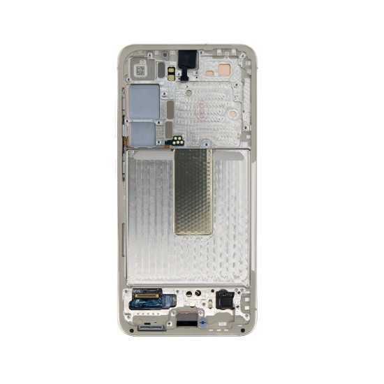Ansamblu Display Samsung Galaxy S23 S911 cu Rama Cream, Original Service Pack (Piese Schimb, GH82-30481B) by www.silkase.ro