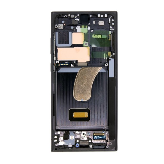 Ansamblu Display LCD, Touchscreen si Rama pentru Samsung Galaxy S23 Ultra (S918), Phantom Black, Service Pack Original Ansamblu Display LCD, Touchscreen si Rama pentru Samsung Galaxy S23 Ultra (S918), Phantom Black, Service Pack Original (Bakr, GH82-30466A) by www.silkase.ro