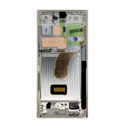 Display LCD cu Touchscreen și Ramă Samsung Galaxy S23 Ultra (S918), Cream, Original Service Pack Display LCD cu Touchscreen și Ramă Samsung Galaxy S23 Ultra (S918), Cream, Original Service Pack