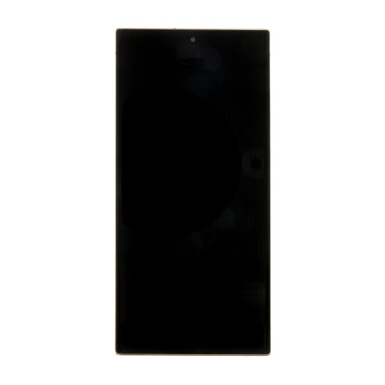 Display LCD cu Touchscreen și Ramă Samsung Galaxy S23 Ultra (S918), Cream, Original Service Pack (Bakr, GH82-30465B) by www.silkase.ro
