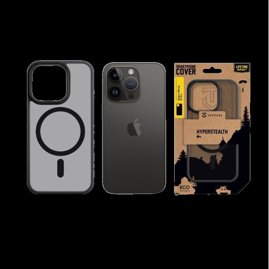 Husa Tactical MagForce Hyperstealth pentru iPhone 14 Pro, Gri (Asphalt) (Bakr, 57983113544) by www.silkase.ro