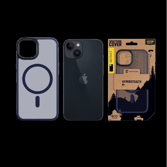 Husa Tactical MagForce Hyperstealth pentru iPhone 14, Albastru Închis (Bakr, 57983113549) by www.silkase.ro