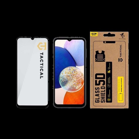 Folie de Sticlă 5D Tactical Glass Shield pentru Samsung Galaxy A14 4G / 5G, Neagră Folie de Sticlă 5D Tactical Glass Shield pentru Samsung Galaxy A14 4G / 5G, Neagră (Bakr, 57983113668) by www.silkase.ro