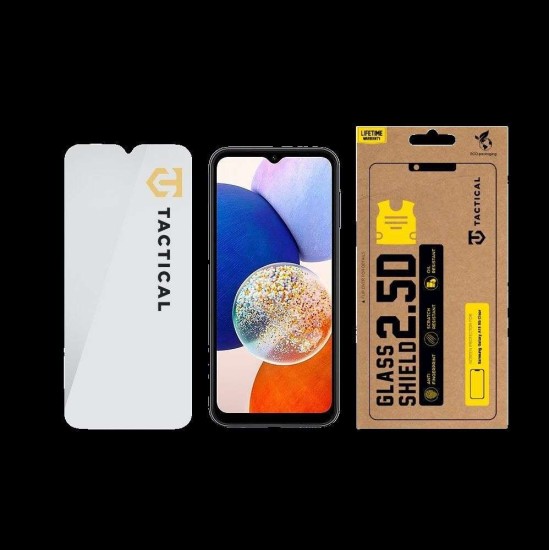 Folie de Sticlă Tactical Glass Shield 2.5D pentru Samsung Galaxy A14 4G / 5G, Transparentă (Bakr, 57983113669) by www.silkase.ro