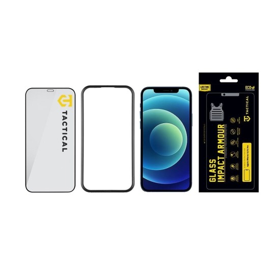 Folie de Sticlă Tactical Glass Impact Armour pentru Apple iPhone 12 / 12 Pro (Bakr, 57983114104) by www.silkase.ro