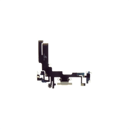 Cablu Flex cu Mufă de Încărcare pentru iPhone 14, Conector Port Alimentare și Date, Culoare Starlight (Bakr, 57983114350) by www.silkase.ro
