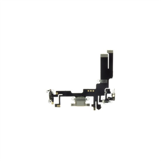 Cablu Flex cu Mufă de Încărcare pentru iPhone 14, Conector Port Alimentare și Date, Culoare Starlight (Bakr, 57983114350) by www.silkase.ro