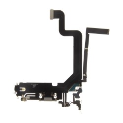 Mufă Încărcare și Cablu Flex iPhone 14 Pro Max, Silver - Piesă de Schimb Premium Mufă Încărcare și Cablu Flex iPhone 14 Pro Max, Silver - Piesă de Schimb Premium